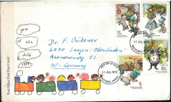 FDC DZIEŃ DZIECKA ANGLIA MI.797-800 NR3