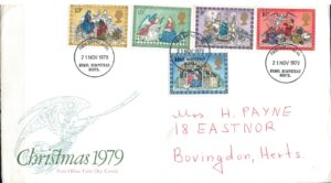 FDC BOŻE NARODZENE ANGLIA MI.812-816 NR2