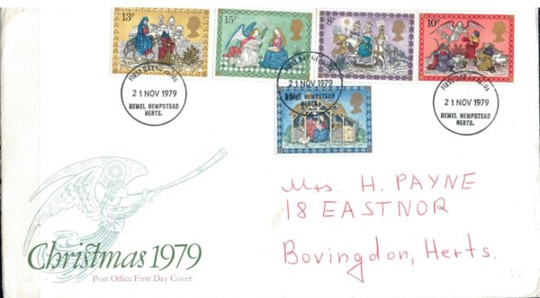 FDC BOŻE NARODZENE ANGLIA MI.812-816 NR2