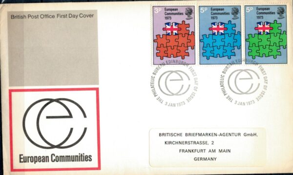 FDC ROCZNICA ANGLIA MI.612-614