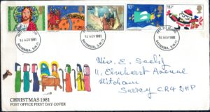FDC BOŻE NARODZENIE ANGLIA MI.895-899 NR1