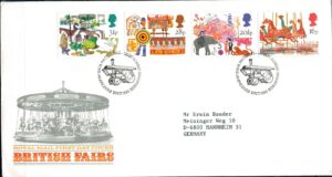 FDC WESOŁE MIASTECZKO I CYRK ANGLIA MI.966-969