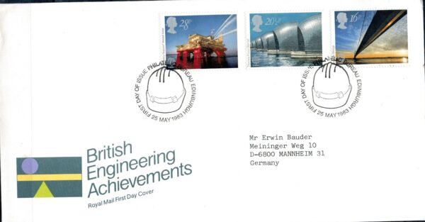 FDC EUROPA CEPT ANGLIA MI.953-955