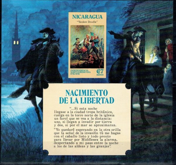 ROCZNICA NIKARAGUA MI.BL.85**
