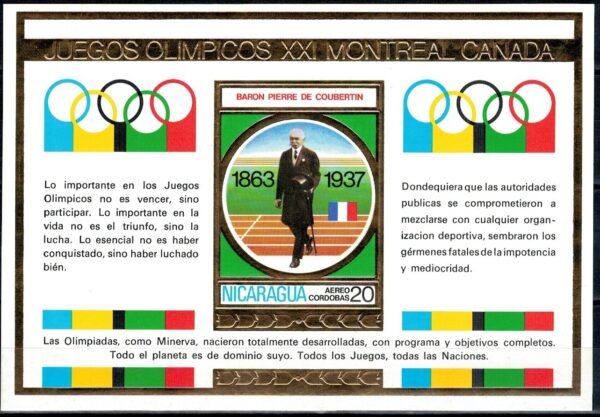 OLIMPIADA SPORTOWA NIKARAGUA MI.BL.88**