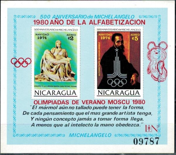 ROCZNICA NIKARAGUA MI.BL.118**