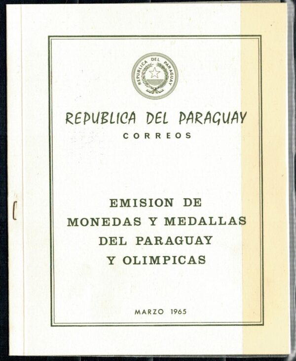 OLIMPIADA SPORTOWA PARAGWAJ MI.BL.67I** W KARNECIE