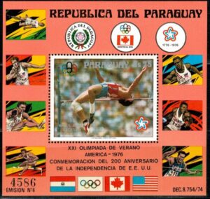 OLIMPIADA LETNIA PARAGWAJ MI.BL.288**