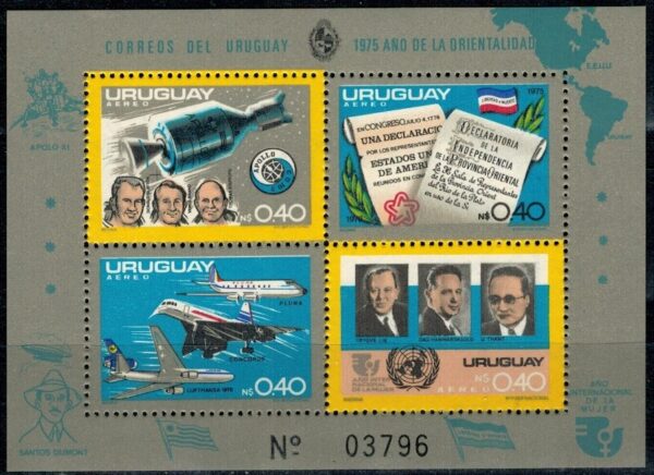 LOT W KOSMOS URUGWAJ MI.BL.27**