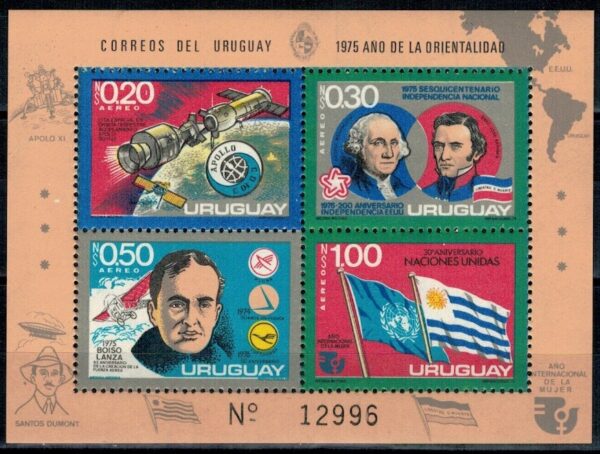 LOT W KOSMOS URUGWAJ MI.BL.26**