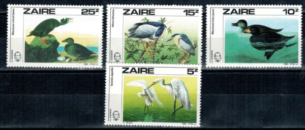 PTAKI ZAIRE MI.904-907**