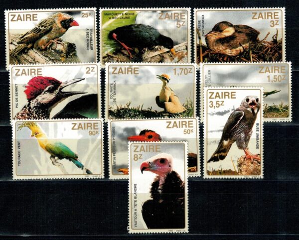PTAKI ZAIR MI.792-801**