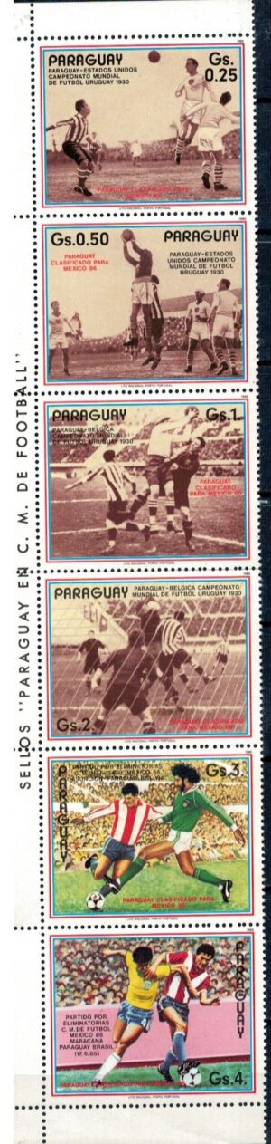 MUNDIAL PARAGWAJ MI.3977-3982** PASEK