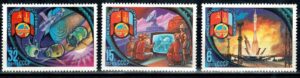 LOT W KOSMOS ZSRR MI.5052-5054**