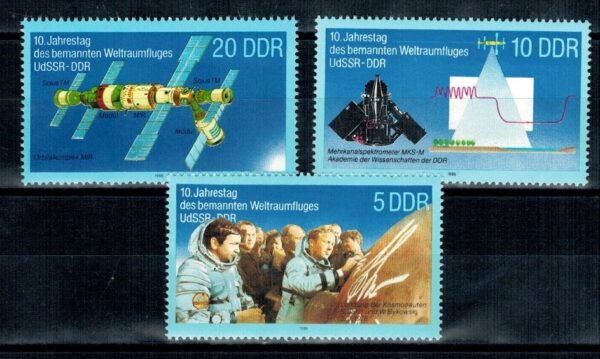 LOT W KOSMOS DDR MI.3170-3172**