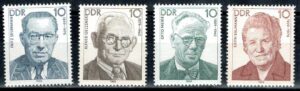 SŁAWNI LUDZIE DDR MI.3222-3225**