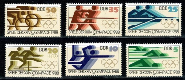 OLIMPIADA LETNIA DDR MI.3183-3188**