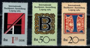 MIĘDZYNARODOWA WYSTAWA SZTUKI KSIĄŻKI DDR MI.3245-3247**