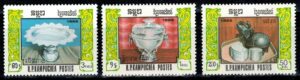 SREBRO KAMBODŻA MI.820-822**
