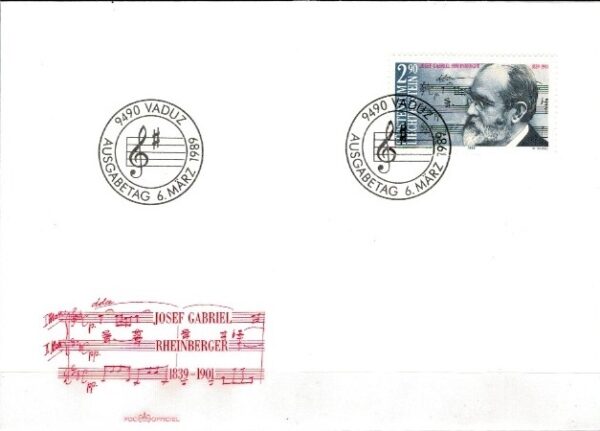 FDC KOMPOZYTOR LIECHTENSTEIN MI.963