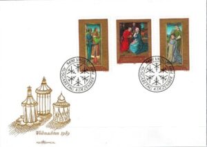 FDC BOŻE NARODZENIE LIECHTENSTEIN MI.978-980