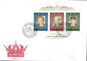 FDC SŁAWNI LUDZIE LIECHTENSTEIN MI.BL.13