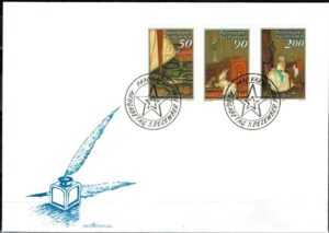 FDC MALARSTWO LIECHTENSTEIN MI.957-959