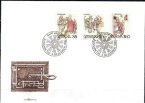 FDC MALARSTWO LIECHTENSTEIN MI.1008-1010
