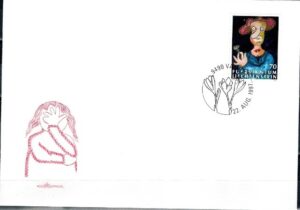 FDC MALARSTWO LIECHTENSTEIN MI.1158