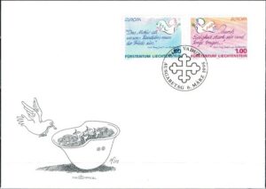 FDC EUROPA LIECHTENSTEIN MI.1103-1104