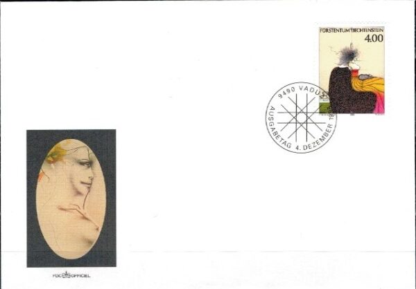 FDC MALARSTWO LIECHTENSTEIN MI.1123