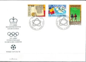 FDC ROCZNICA LIECHTENSTEIN MI.1081-1083