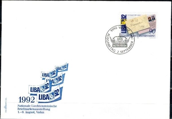 FDC DZIEŃ ZNACZKA LIECHTENSTEIN MI.1026