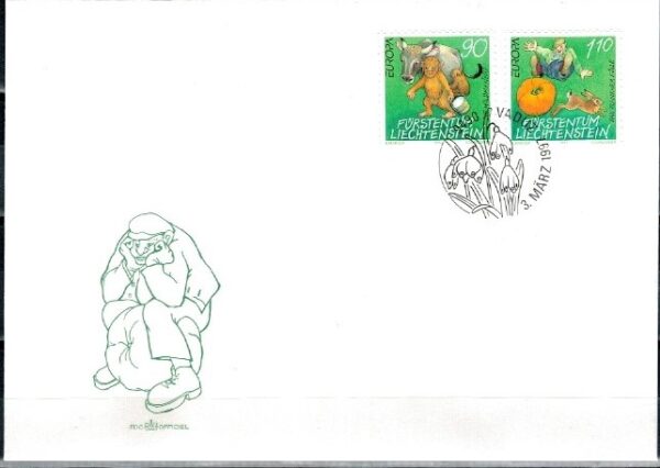 FDC EUROPA LIECHTENSTEIN MI.1145-1146