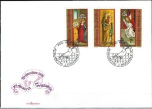 FDC BOŻE NARODZENIE LIECHTENSTEIN MI.1027-1029