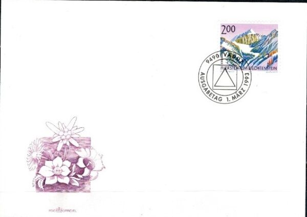 FDC GÓRY LIECHTENSTEIN MI.1059