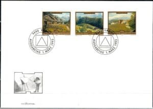 FDC MALARSTWO LIECHTENSTEIN MI.1056-1058