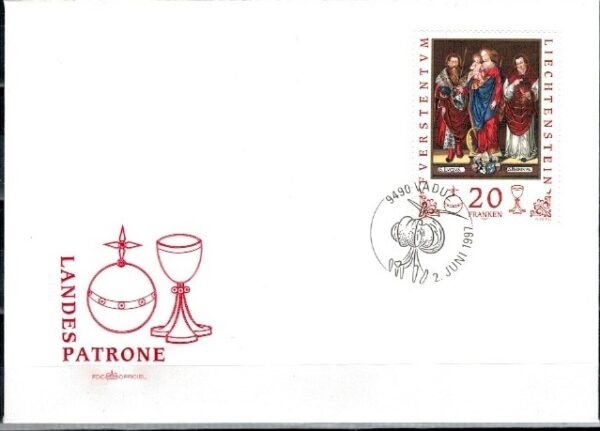 FDC MALARSTWO LIECHTENSTEIN MI.1151