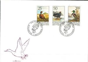 FDC PTAKI LIECHTENSTEIN MI.997-999