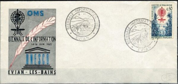 FDC UNESCO FRANCJA MI.1392