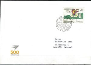FDC ROCZNICA LIECHTENSTEIN MI.1004 NR1