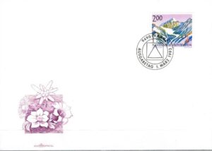 FDC GÓRY LIECHTENSTEIN MI.1059
