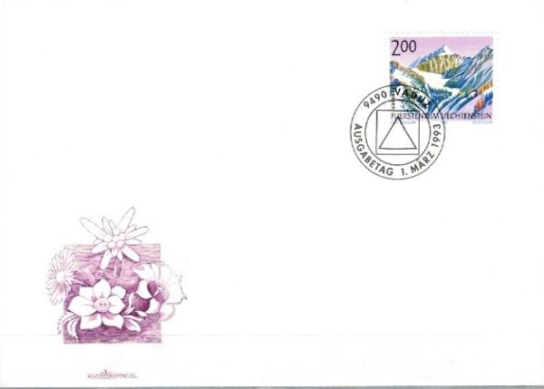 FDC GÓRY LIECHTENSTEIN MI.1059