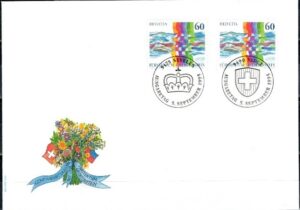 FDC ROCZNICA LIECHTENSTEIN MI.1115II NR1