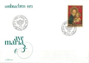 FDC BOŻE NARODZENIE LIECHTENSTEIN MI.595