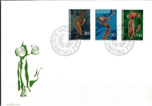 FDC SZTUKA LIECHTENSTEIN MI.567-569