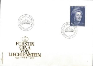 FDC SŁAWNI LUDZIE LIECHTENSTEIN MI.544