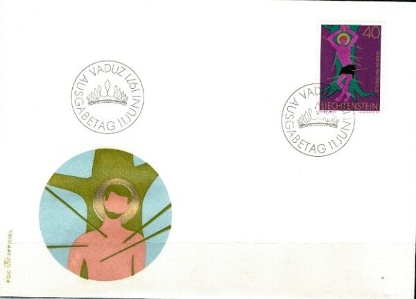 FDC SZTUKA LIECHTENSTEIN MI.543