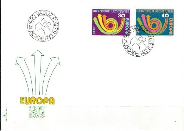 FDC EUROPA CEPT LIECHTENSTEIN MI.579-580
