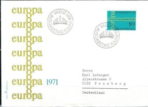 FDC EUROPA LIECHTENSTEIN MI.545